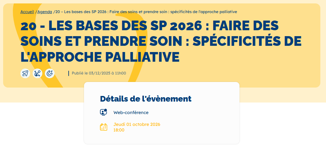 Webinaire de la SFAP #20 - Jeudi 1er Octobre 2026