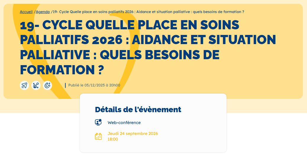 Webinaire de la SFAP #19 - Jeudi 24 Septembre 2026