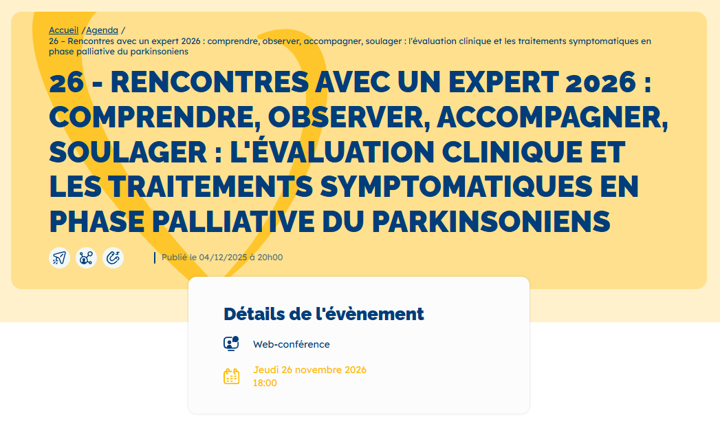 Webinaire de la SFAP #26 - Jeudi 26 Novembre 2026