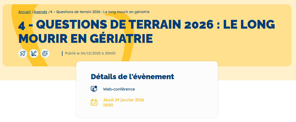 Webinaire de la SFAP #4 - Jeudi 29 Janvier 2026