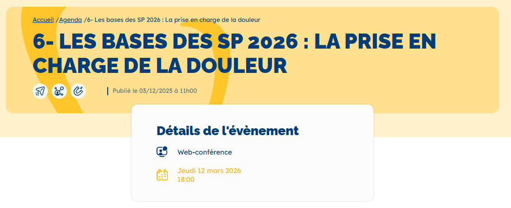 Webinaire de la SFAP #6 - Jeudi 12 Mars 2026